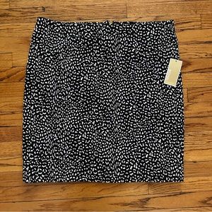 NWT Michael Kors Animal Print Jacquard Pencil Skirt